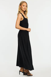 Black Maxi Dress Square Neck