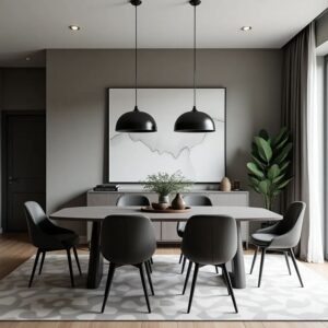 Syyla Classic Farmhouse Dining Table for 6 Persons